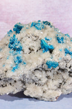 Statement Cavansite Stilbite Specimen 2.8KG | India Minerals Tali & Loz Crystals