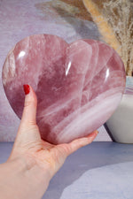 Statement Rose Quartz Heart Carving 3.3KG Hearts Tali & Loz Crystals