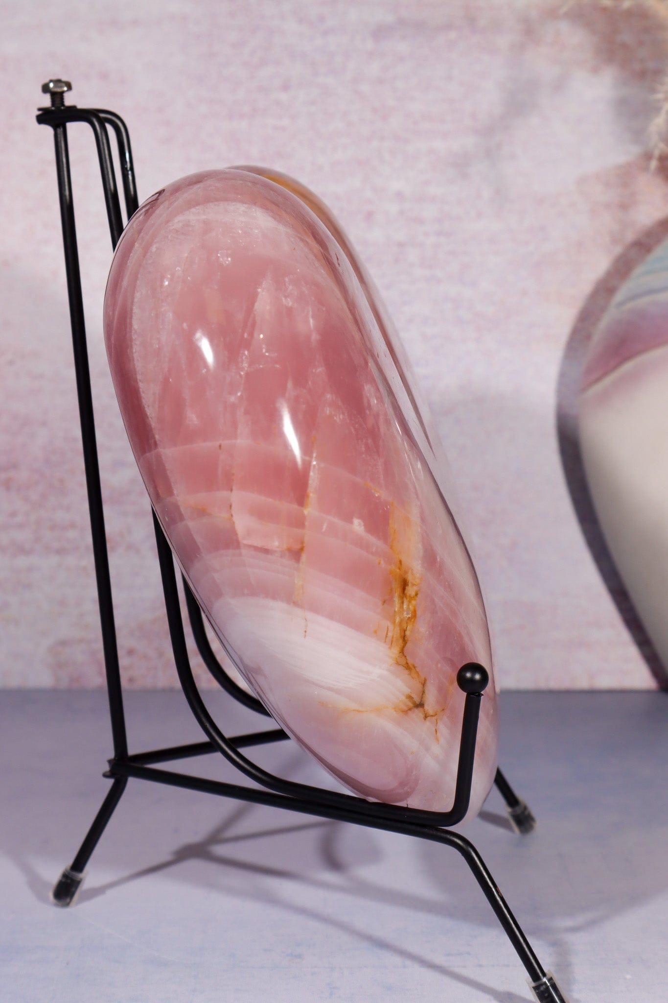 Statement Rose Quartz Heart Carving 3.3KG Hearts Tali & Loz Crystals