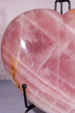Statement Rose Quartz Heart Carving 3.3KG Hearts Tali & Loz Crystals