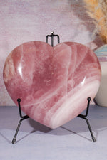 Statement Rose Quartz Heart Carving 3.3KG Hearts Tali & Loz Crystals
