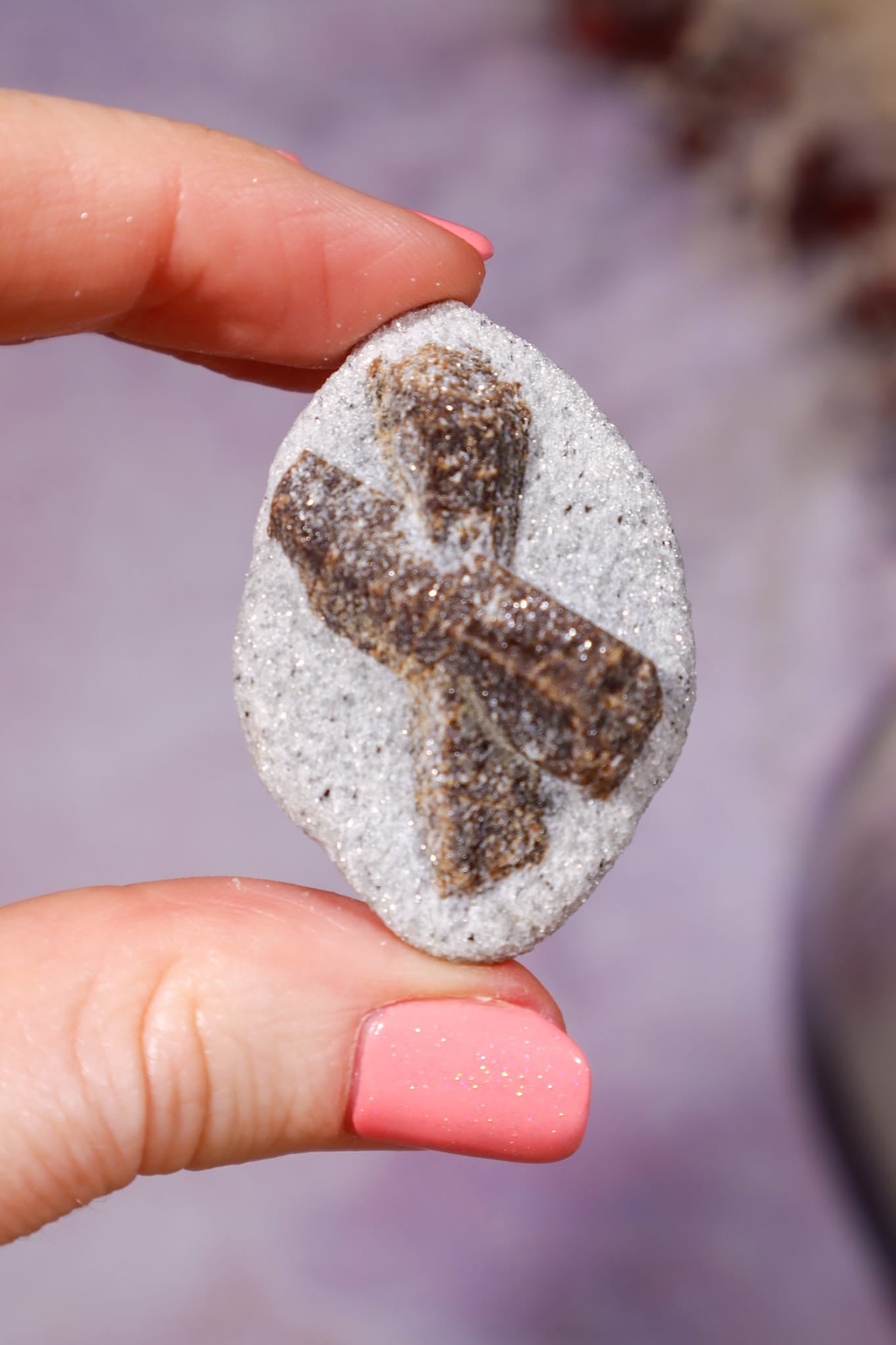 Staurolite Fairy Stone Natural Cross Twin 4.6cm, Kola Peninsula, Russia, Sold as Seen Minerals Tali & Loz Crystals