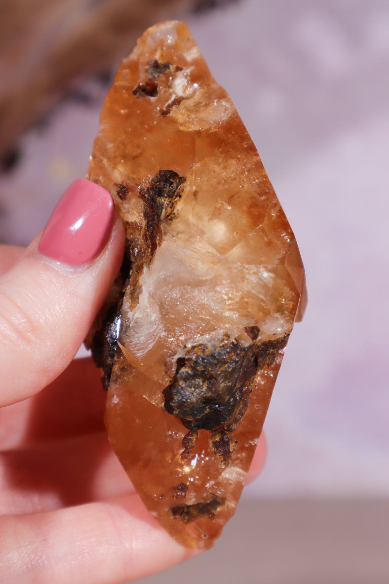 Stellar Beam Calcite with Sphalerite 143gr - Tali & Loz Crystals