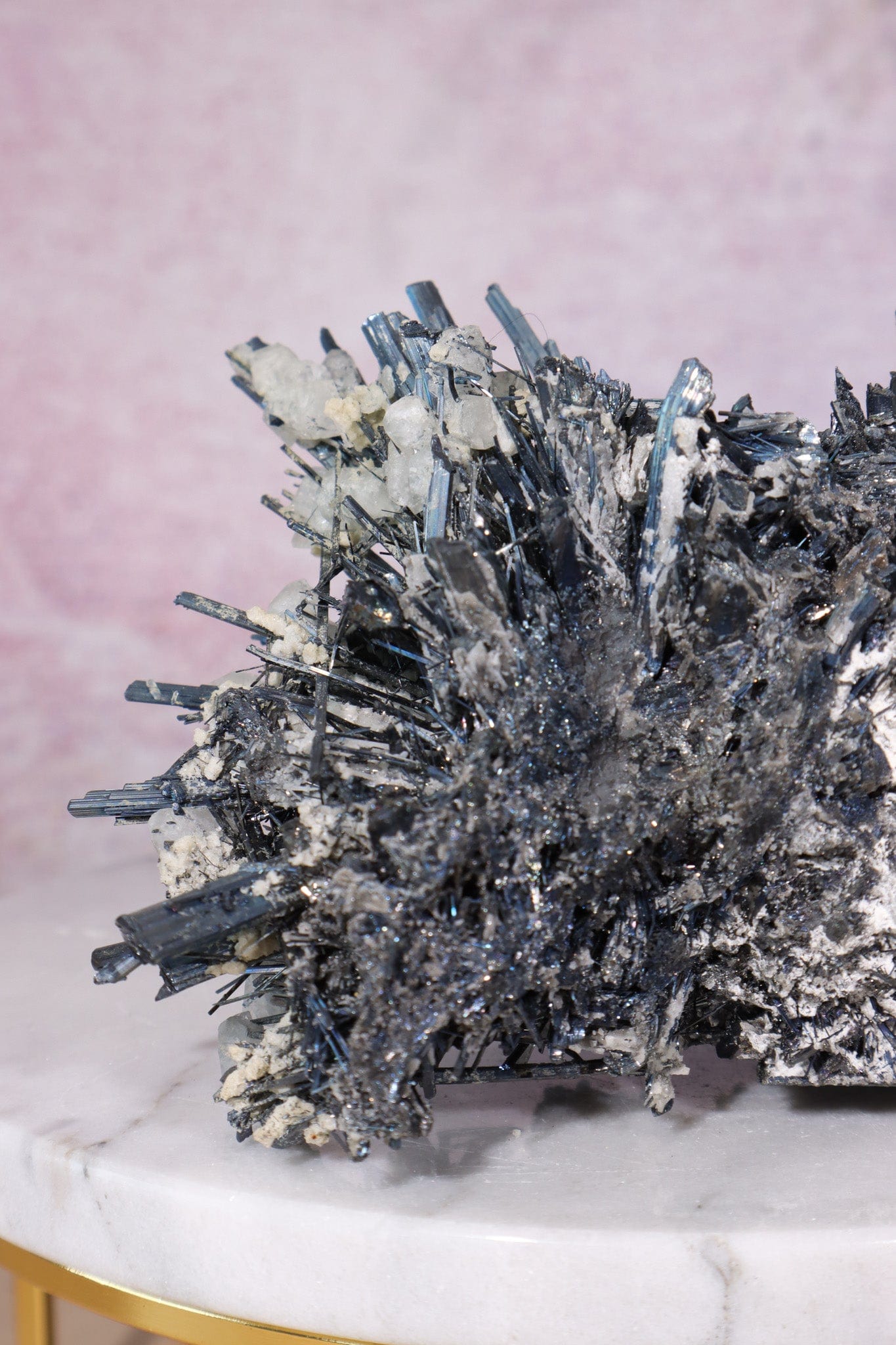 Stibnite Calcite Specimen Specimen Tali & Loz Crystals