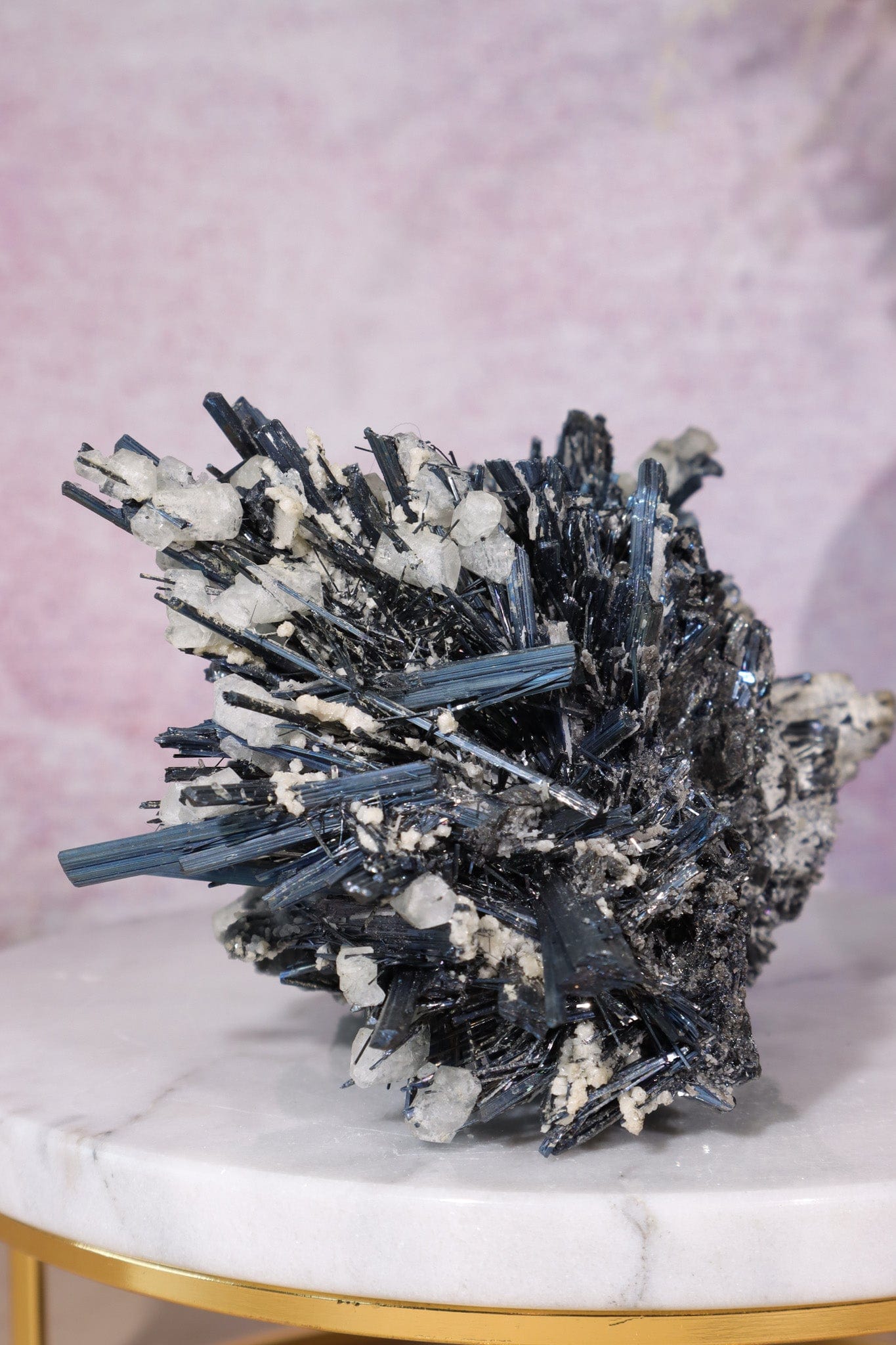 Stibnite Calcite Specimen Specimen Tali & Loz Crystals