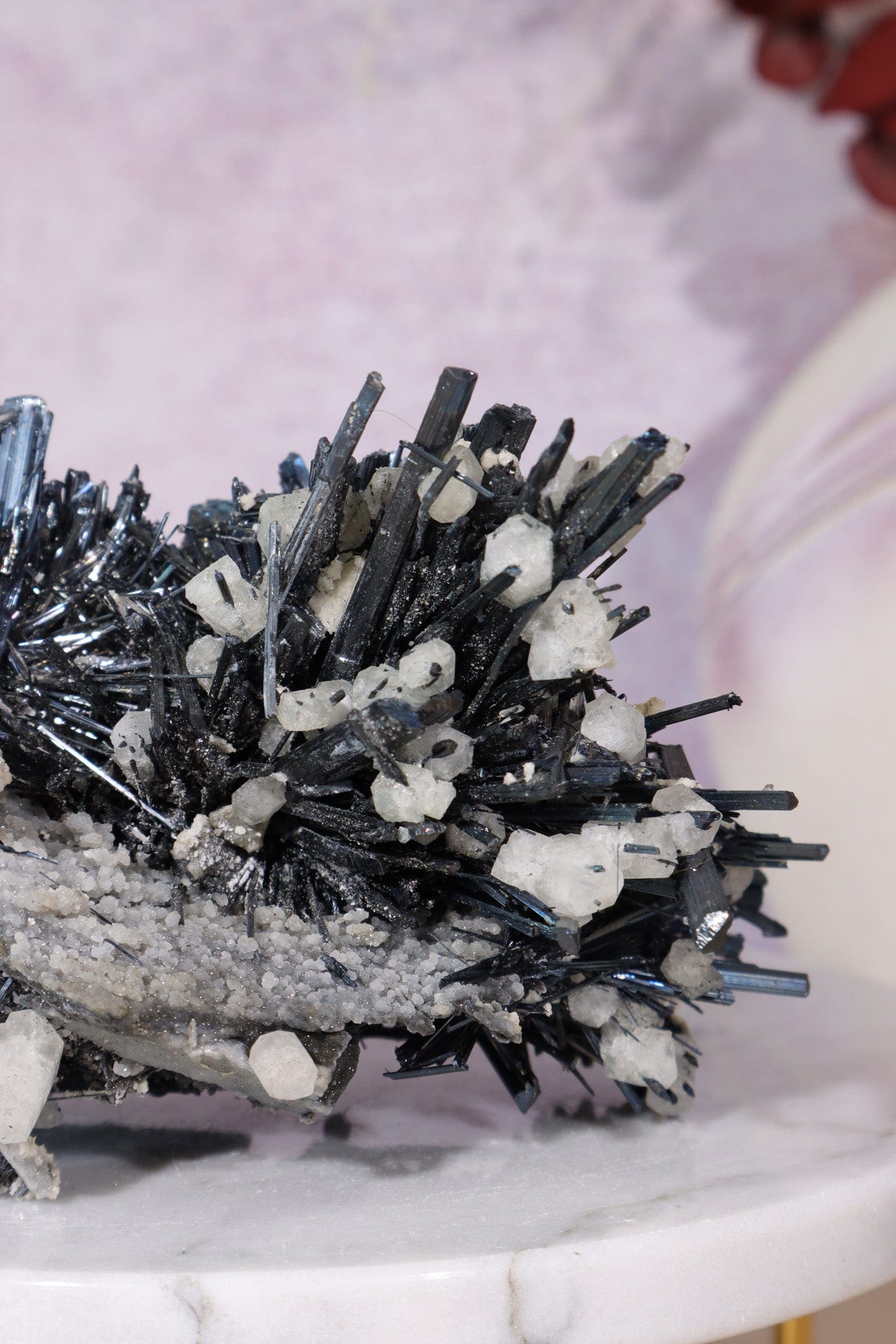 Stibnite Calcite Specimen Specimen Tali & Loz Crystals