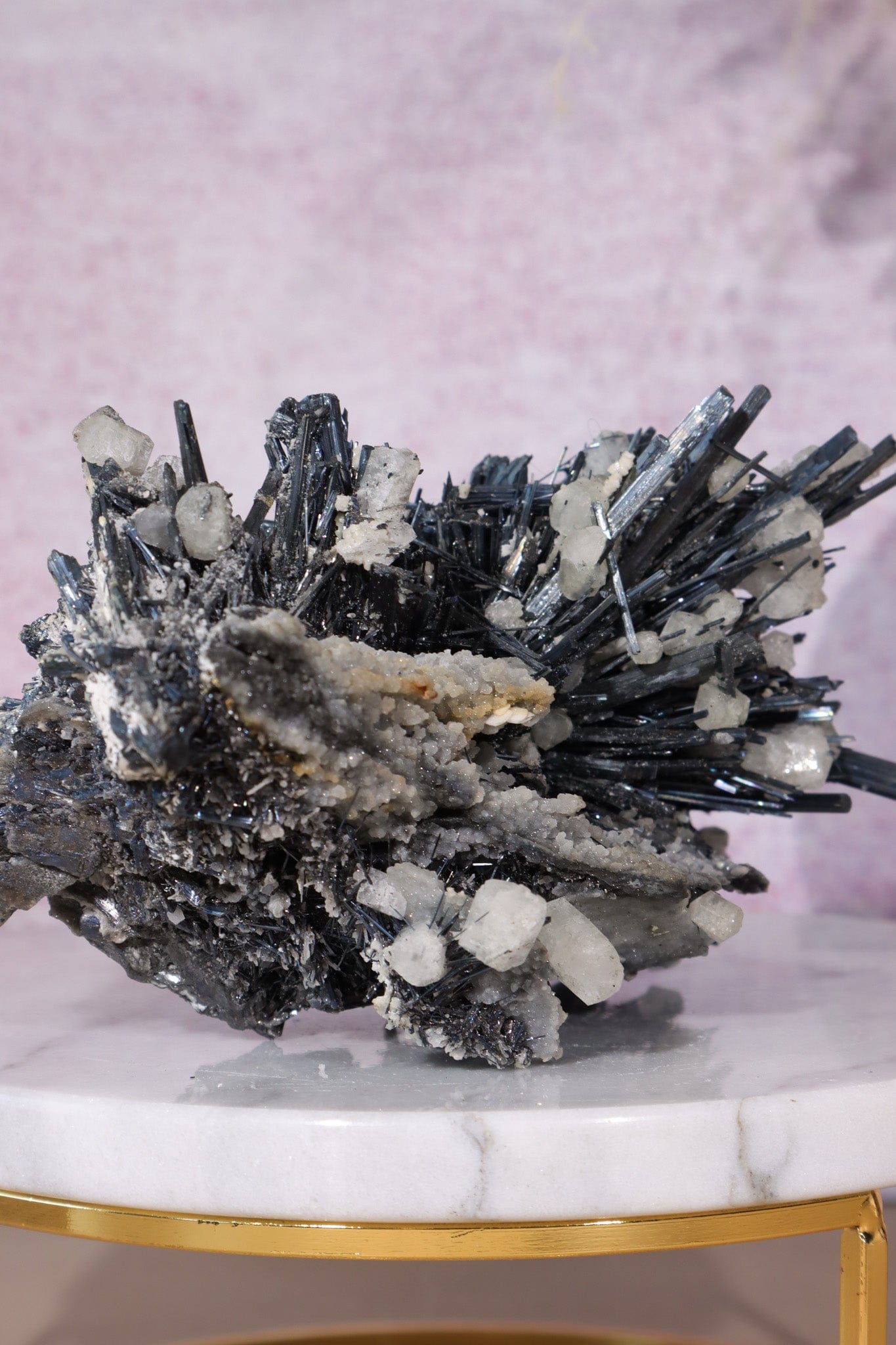 Stibnite Calcite Specimen Specimen Tali & Loz Crystals