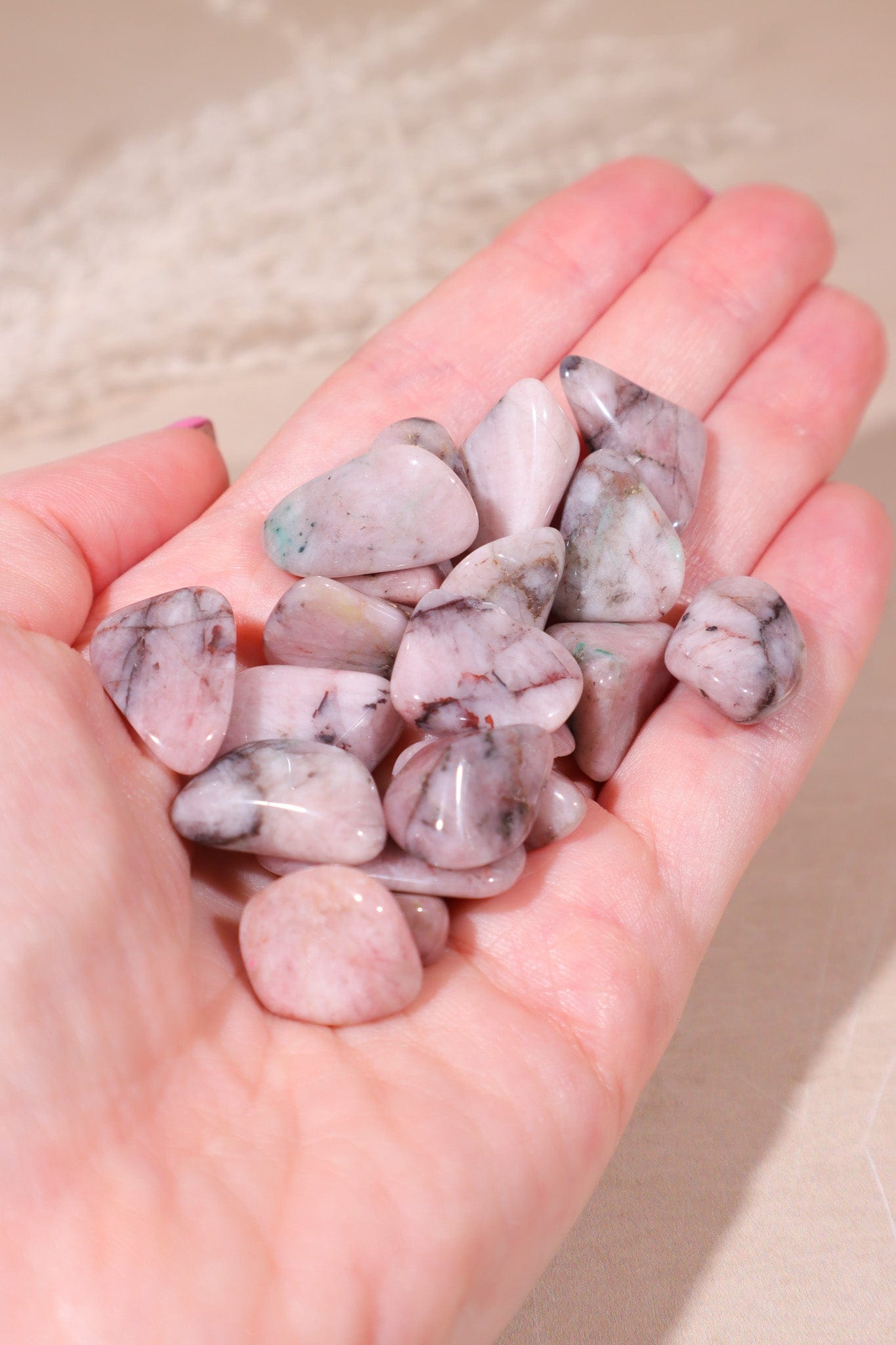 Strawberry Quartz Tumblestones 10-20mm - Tali & Loz Crystals