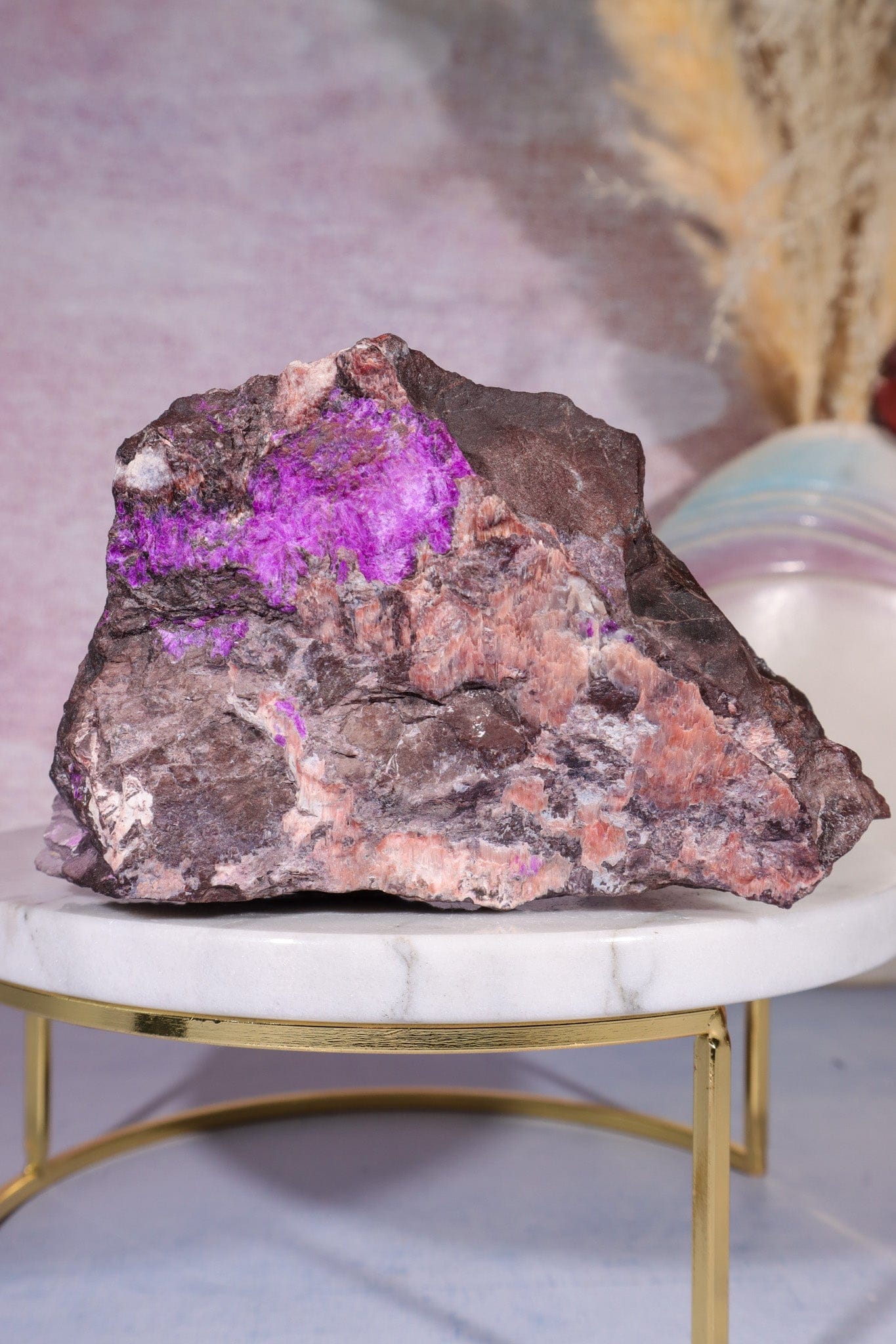 Sugilite Bustamite Specimen 0.7KG , South Africa Specimen Tali & Loz Crystals