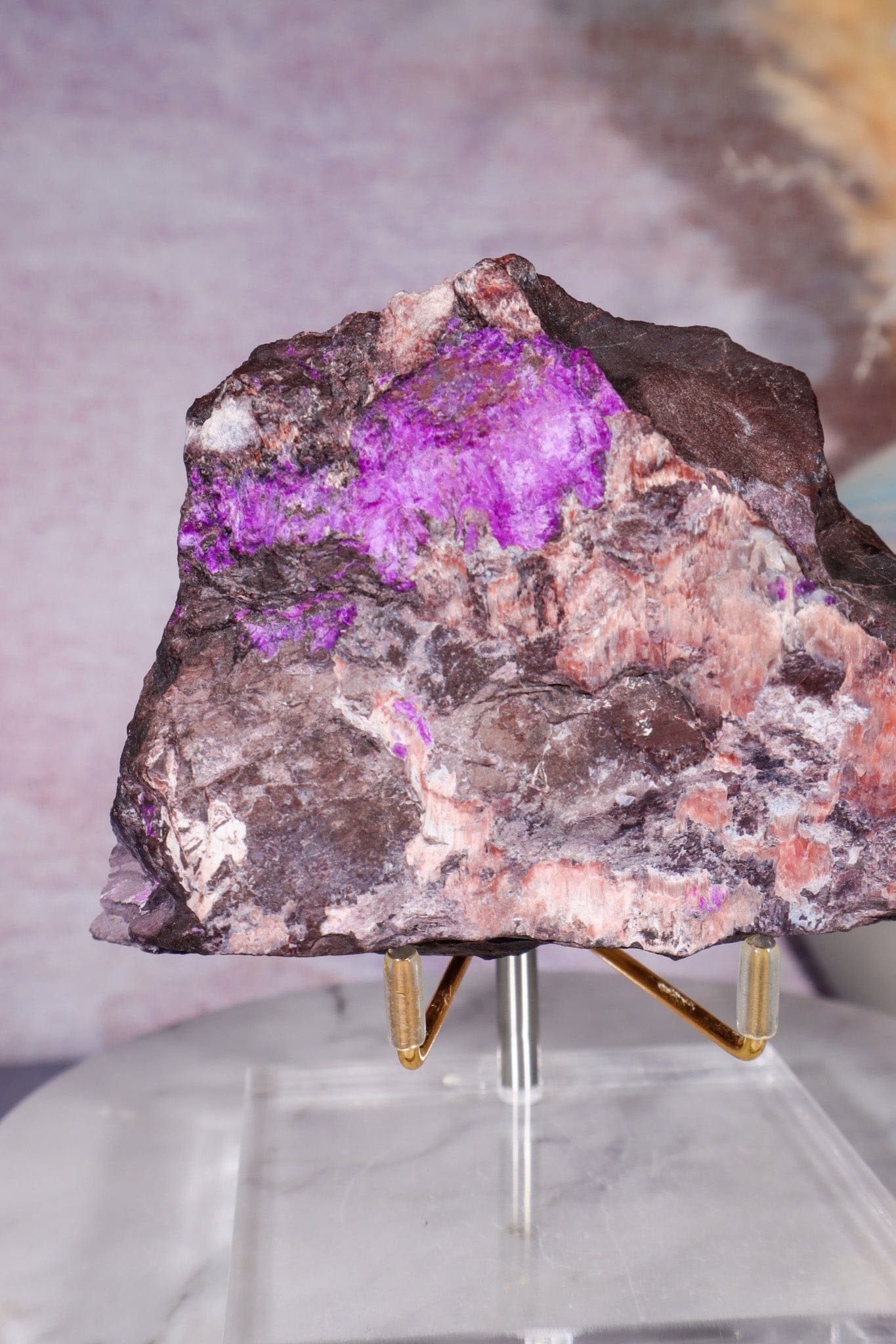 Sugilite Bustamite Specimen 0.7KG , South Africa Specimen Tali & Loz Crystals