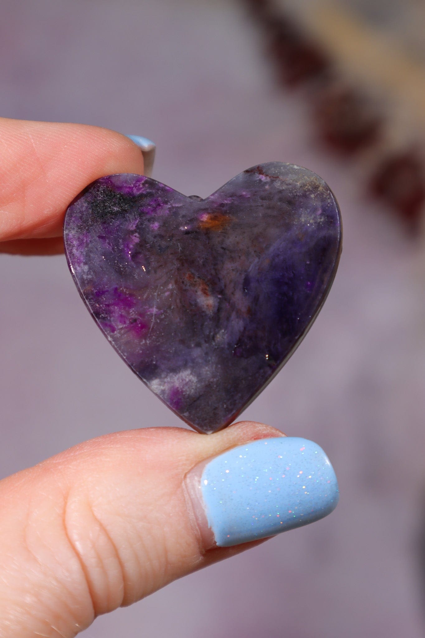Sugilite Heart 10.90gr Hearts Tali & Loz Crystals