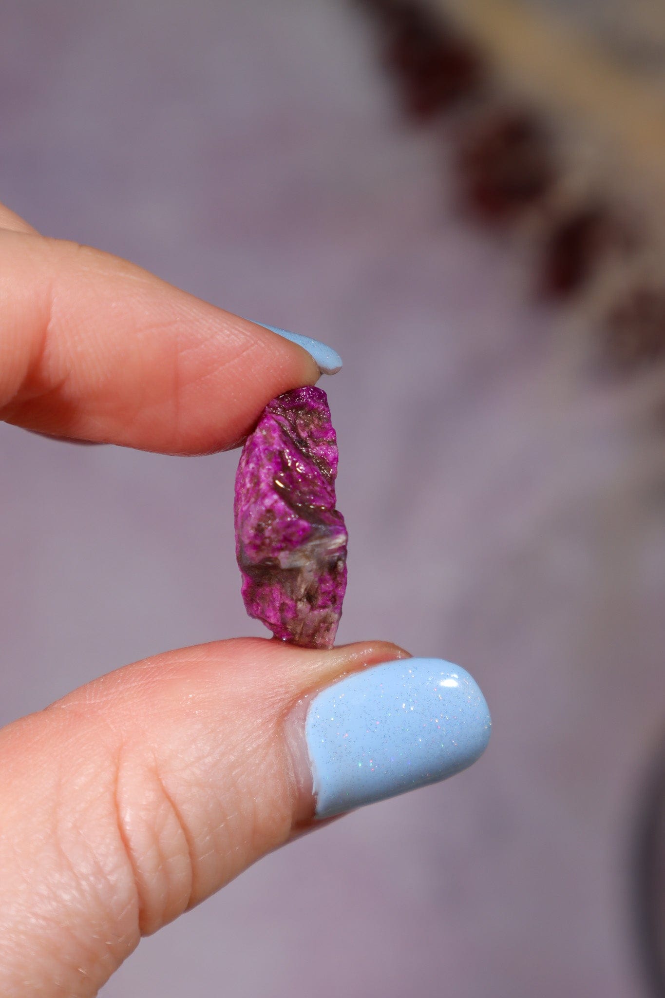 Sugilite Rough Mineral  2.57gr, South Africa Minerals Tali & Loz Crystals