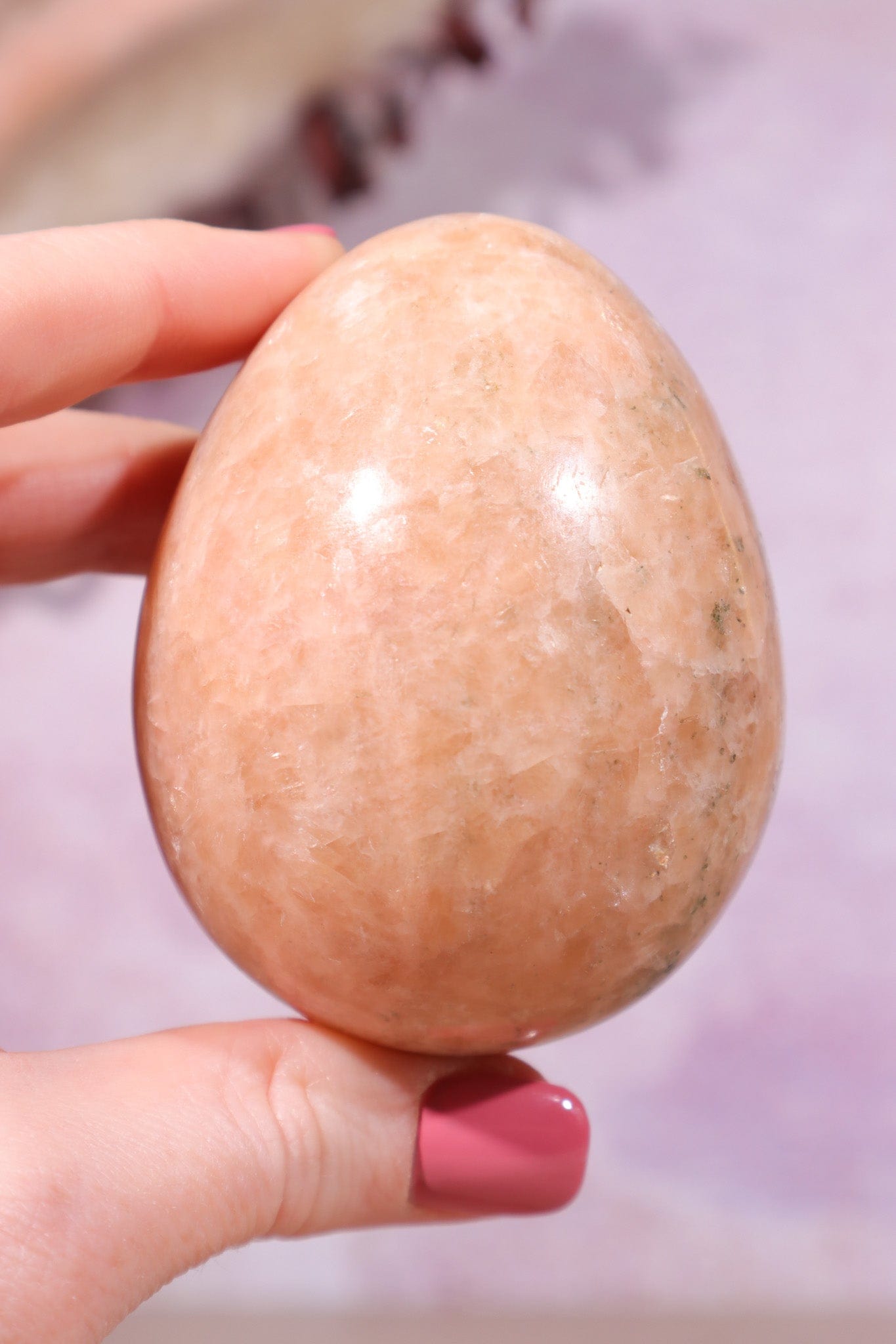 Sunstone Egg 70mm Sphere Tali & Loz
