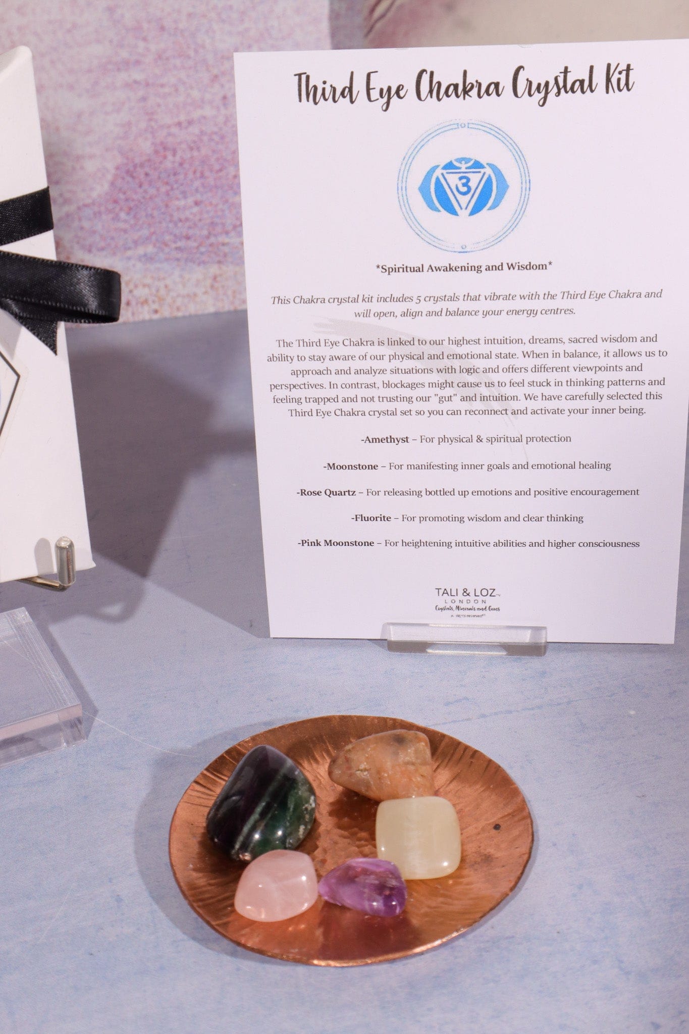 Third Eye Chakra Crystal Kit Crystal Sets Tali & Loz Crystals