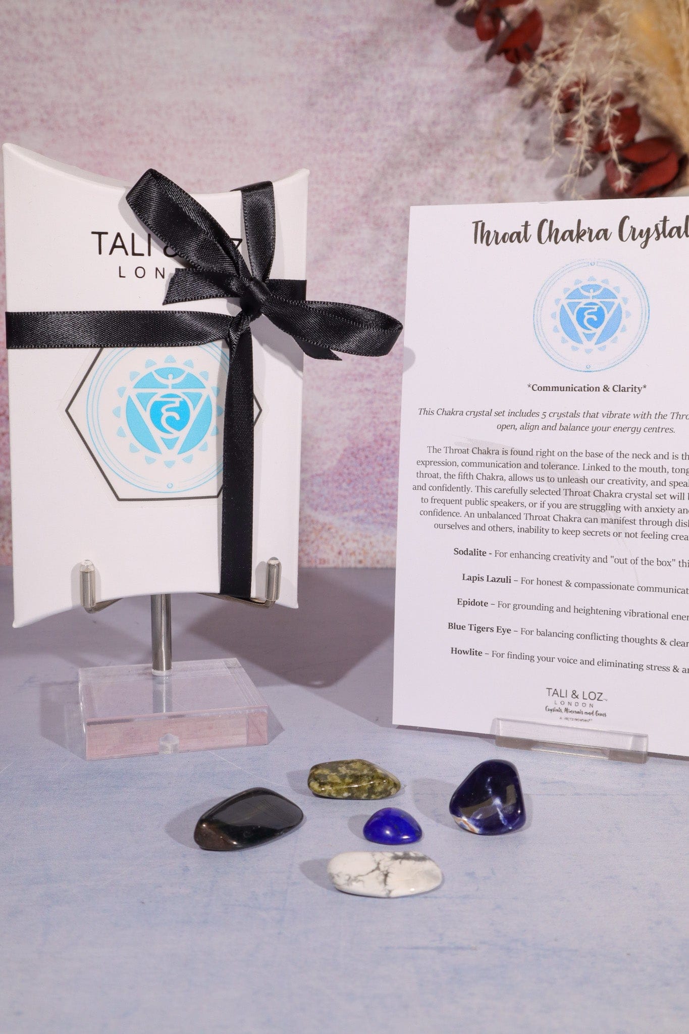 Throat Chakra Crystal Kit Crystal Sets Tali & Loz Crystals