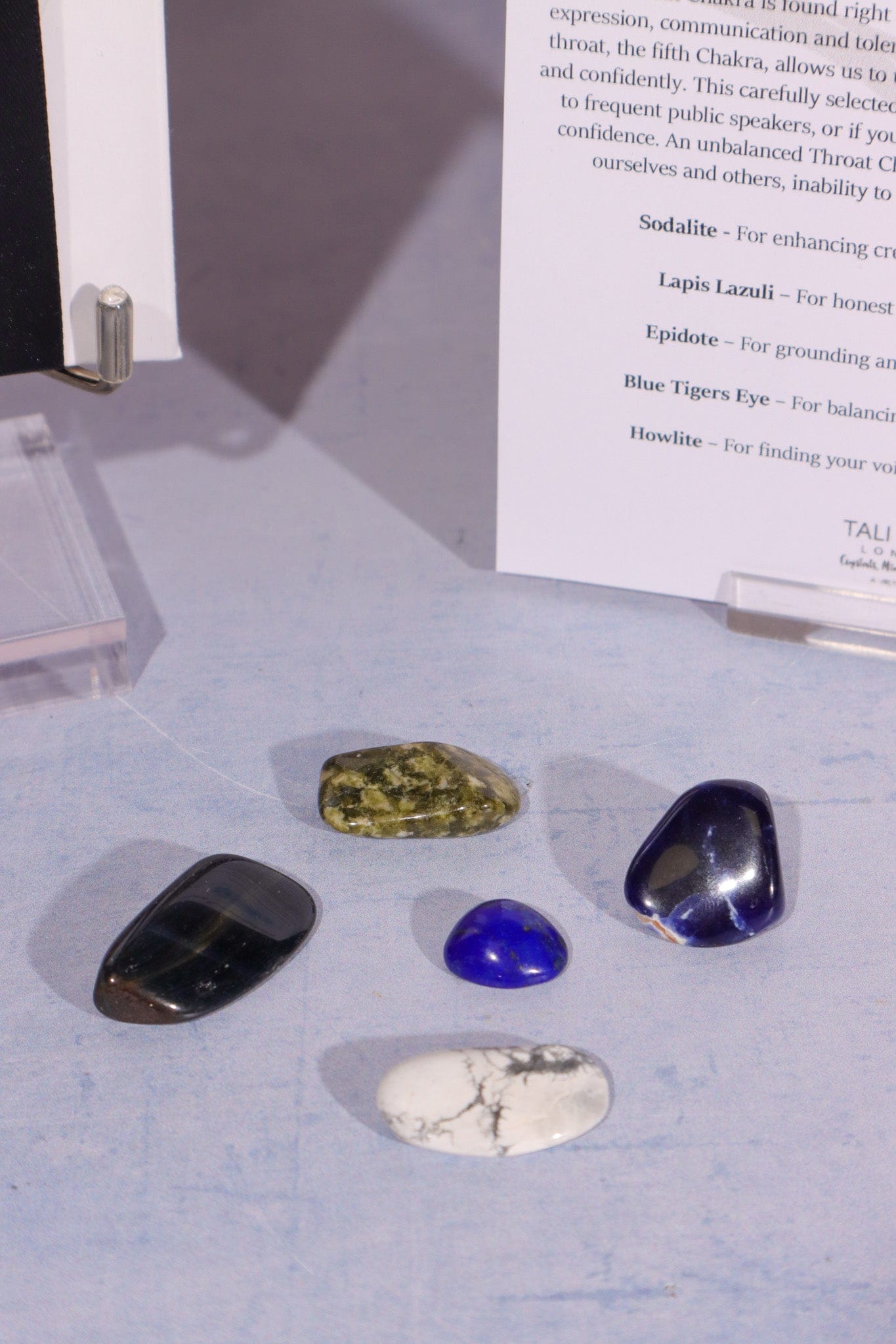 Throat Chakra Crystal Kit Crystal Sets Tali & Loz Crystals