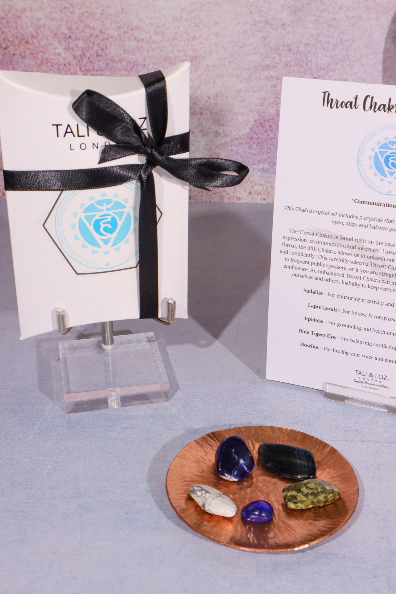 Throat Chakra Crystal Kit Crystal Sets Tali & Loz Crystals