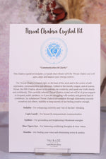 Throat Chakra Crystal Kit Crystal Sets Tali & Loz Crystals