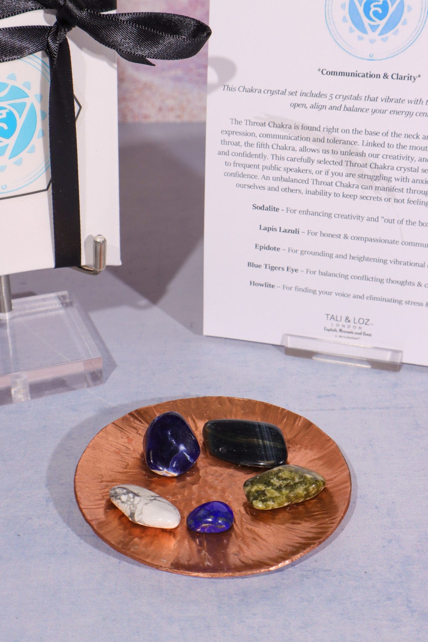Throat Chakra Crystal Kit Crystal Sets Tali & Loz Crystals