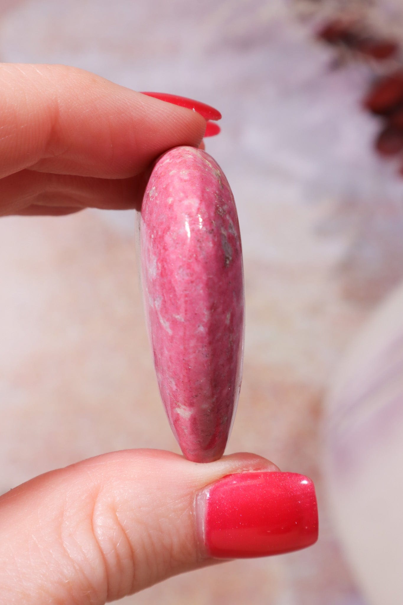 Thulite Heart, Sold As Seen Hearts Tali & Loz Crystals