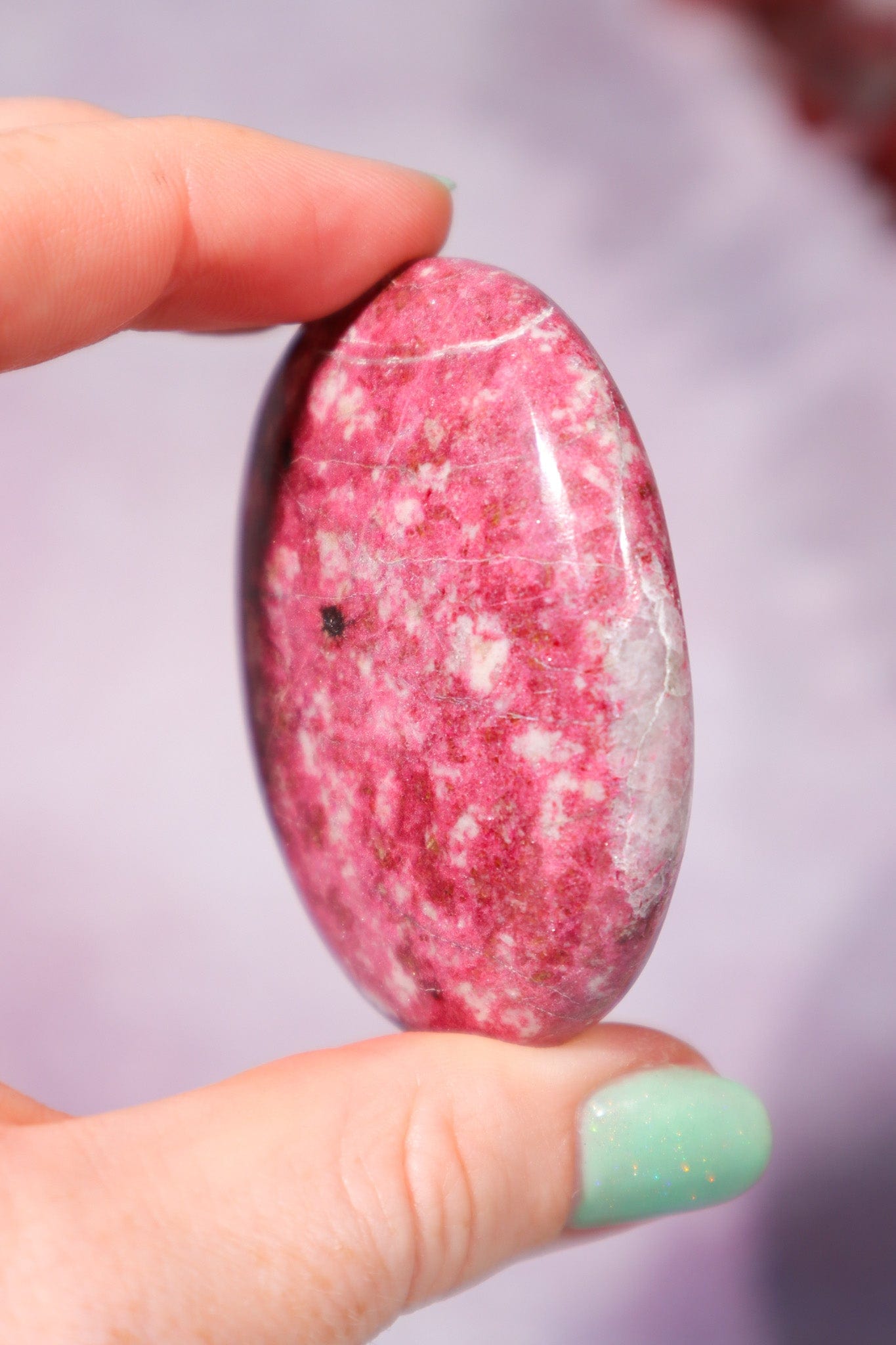 Thulite Palmstone 5.5cm, Sold As Seen Palmstones Tali & Loz Crystals