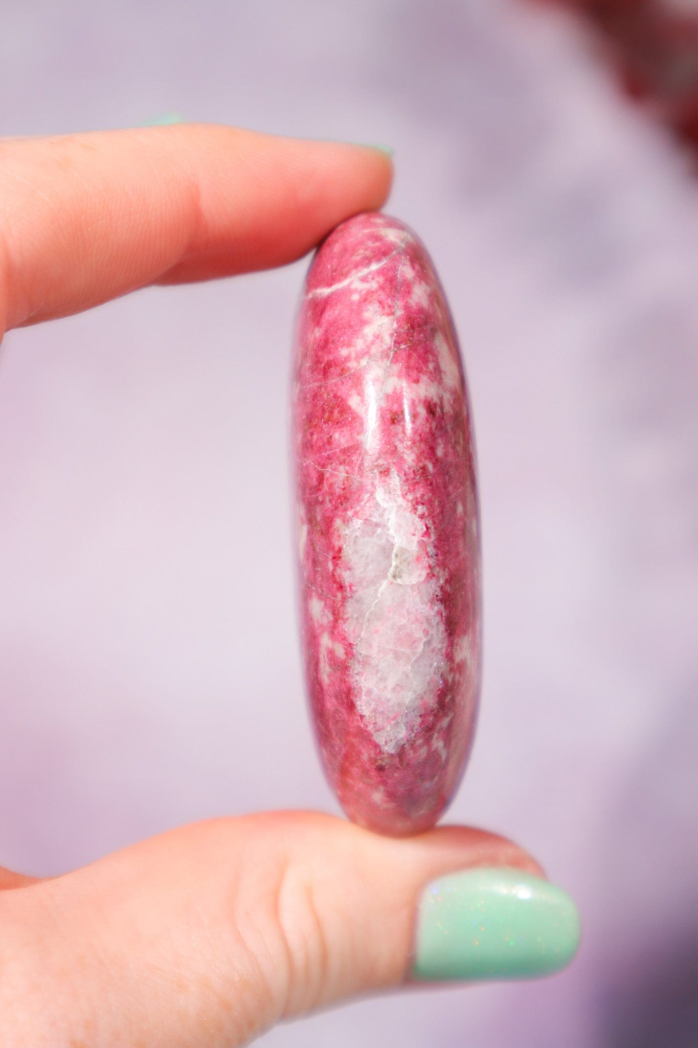 Thulite Palmstone 5.5cm, Sold As Seen Palmstones Tali & Loz Crystals