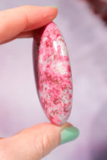 Thulite Palmstone 6cm, Sold As Seen Palmstones Tali & Loz Crystals
