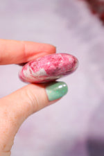 Thulite Palmstone 6cm, Sold As Seen Palmstones Tali & Loz Crystals