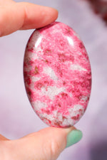 Thulite Palmstone 6cm, Sold As Seen Palmstones Tali & Loz Crystals