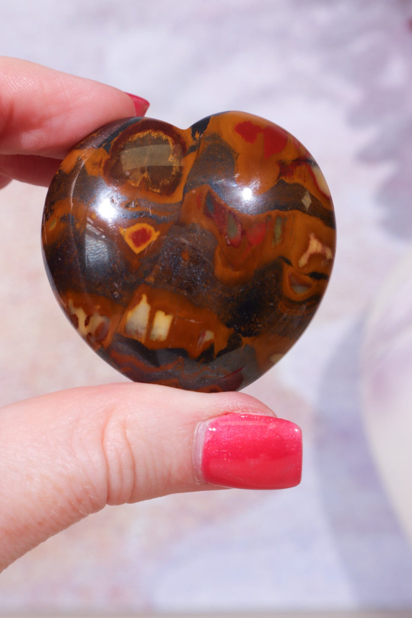 Tiger Iron Heart Carving | Intuitively Chosen Carving Tali & Loz Crystals
