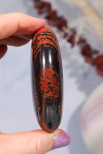 Tiger Iron Palm Stone 146gr Palm Stone Tali & Loz Crystals