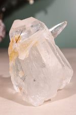 Tourmaline in Clear Quartz Cluster 371gr - Tali & Loz Crystals