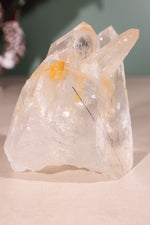 Tourmaline in Clear Quartz Cluster 371gr - Tali & Loz Crystals