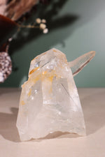 Tourmaline in Clear Quartz Cluster 371gr - Tali & Loz Crystals