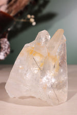 Tourmaline in Clear Quartz Cluster 371gr - Tali & Loz Crystals