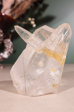 Tourmaline in Clear Quartz Cluster 371gr - Tali & Loz Crystals