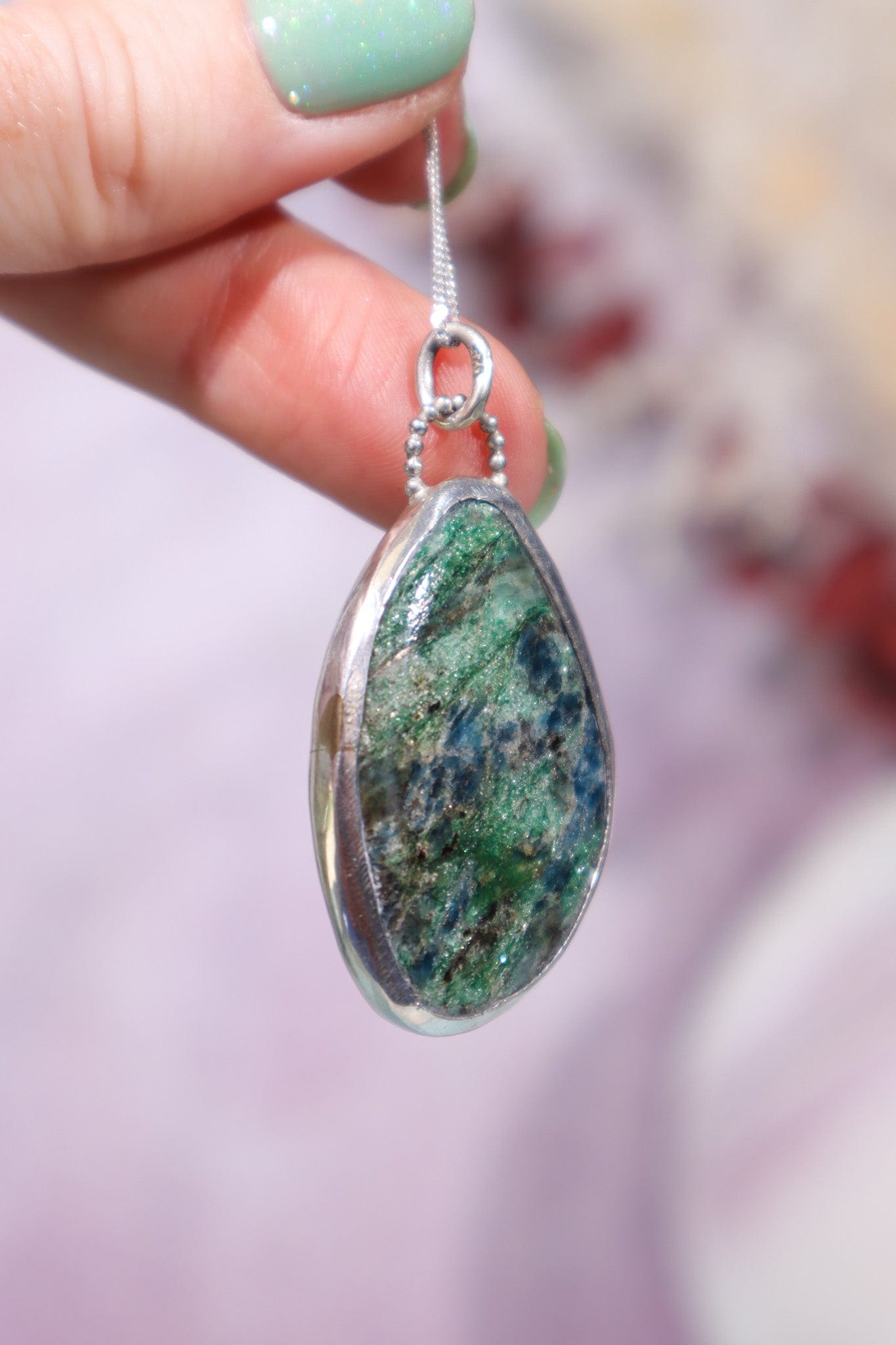 Trinity Stone Necklace, Pendant Size 3.7cm, Handmade in the UK Jewellery Tali & Loz Crystals