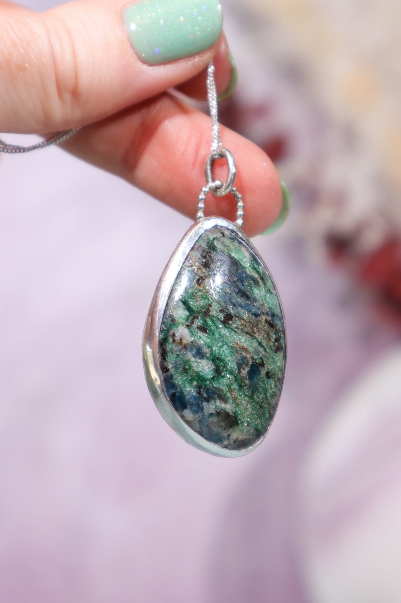 Trinity Stone Necklace, Pendant Size 3.7cm, Handmade in the UK Jewellery Tali & Loz Crystals