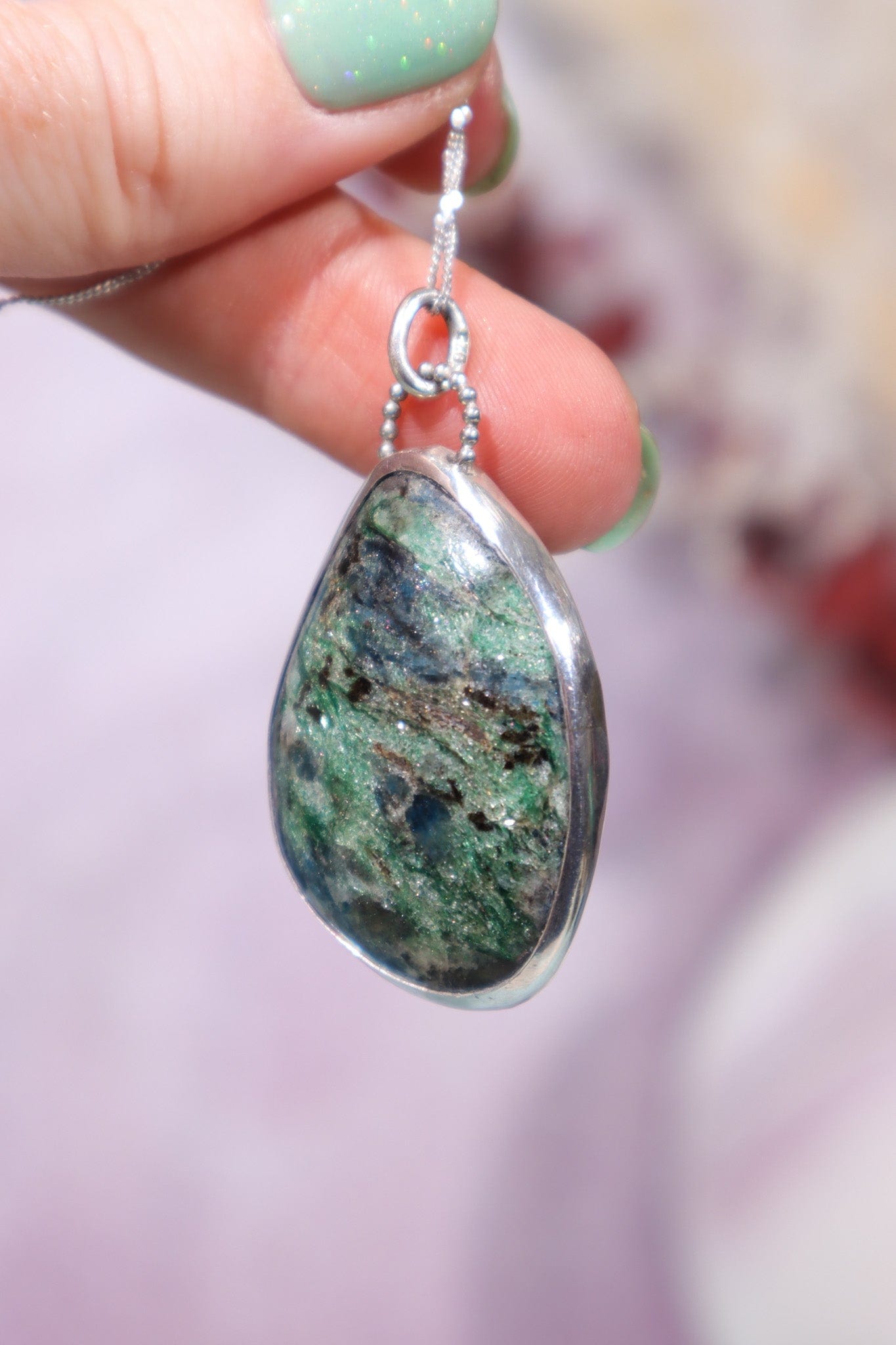 Trinity Stone Necklace, Pendant Size 3.7cm, Handmade in the UK Jewellery Tali & Loz Crystals