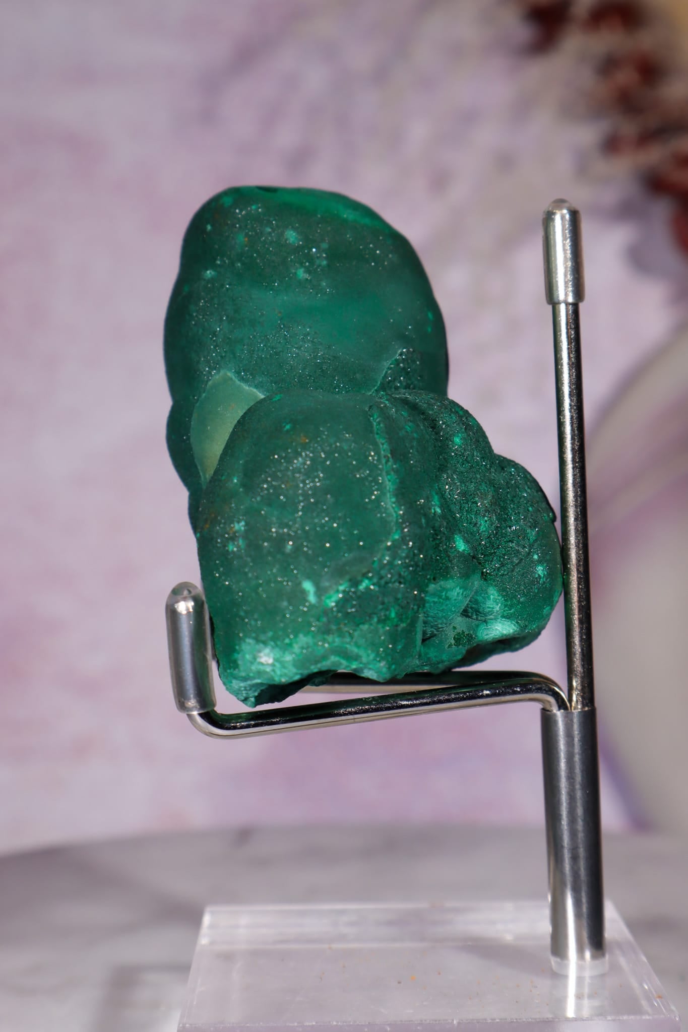 Triple Stalactite Malachite 6.5cm, DRC Minerals Tali & Loz Crystals