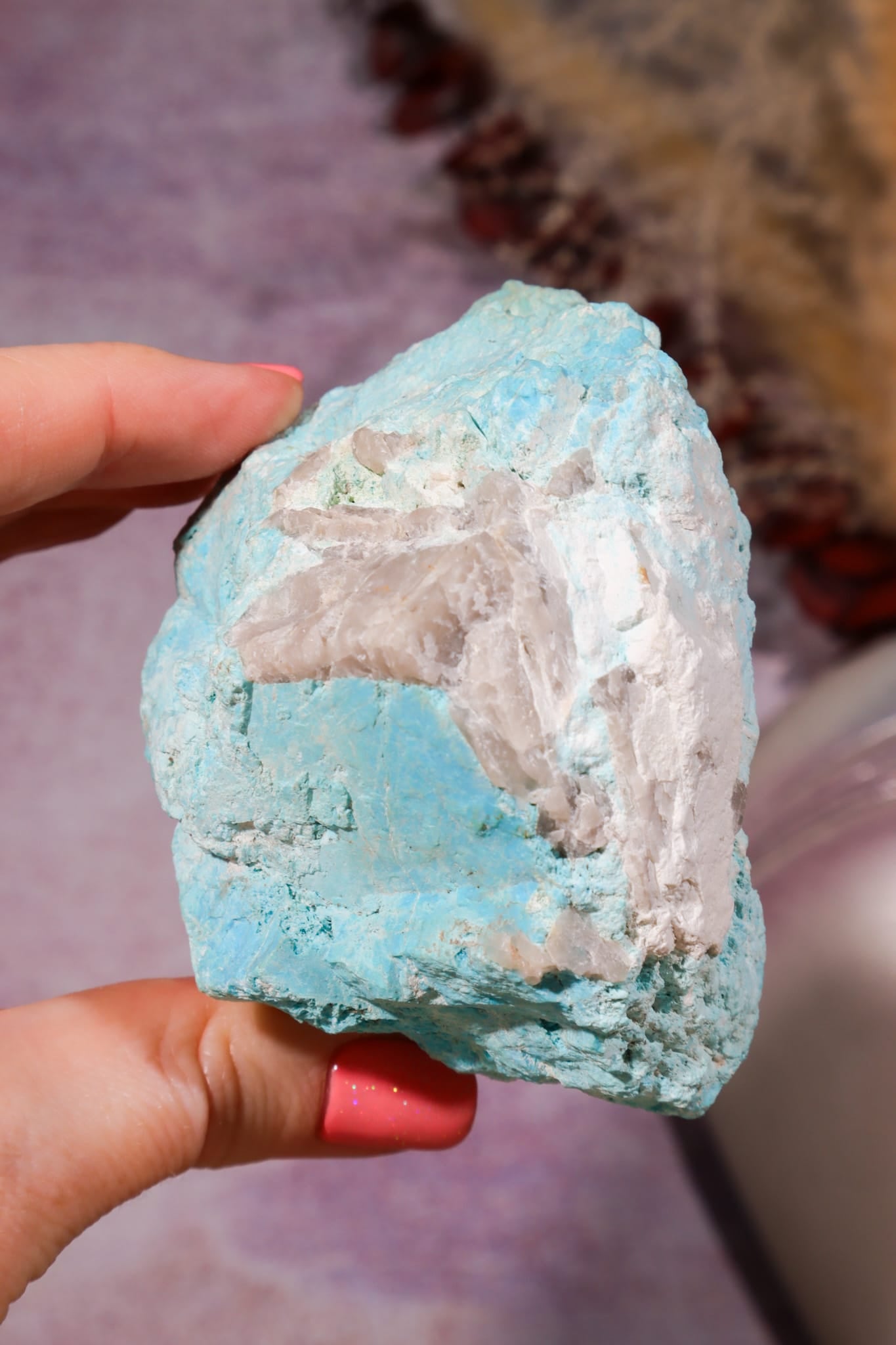 Turquoise Specimen - 6.7cm, Gunheath Pit, St Austell, Cornwall, UK, Sold as Seen Minerals Tali & Loz Crystals