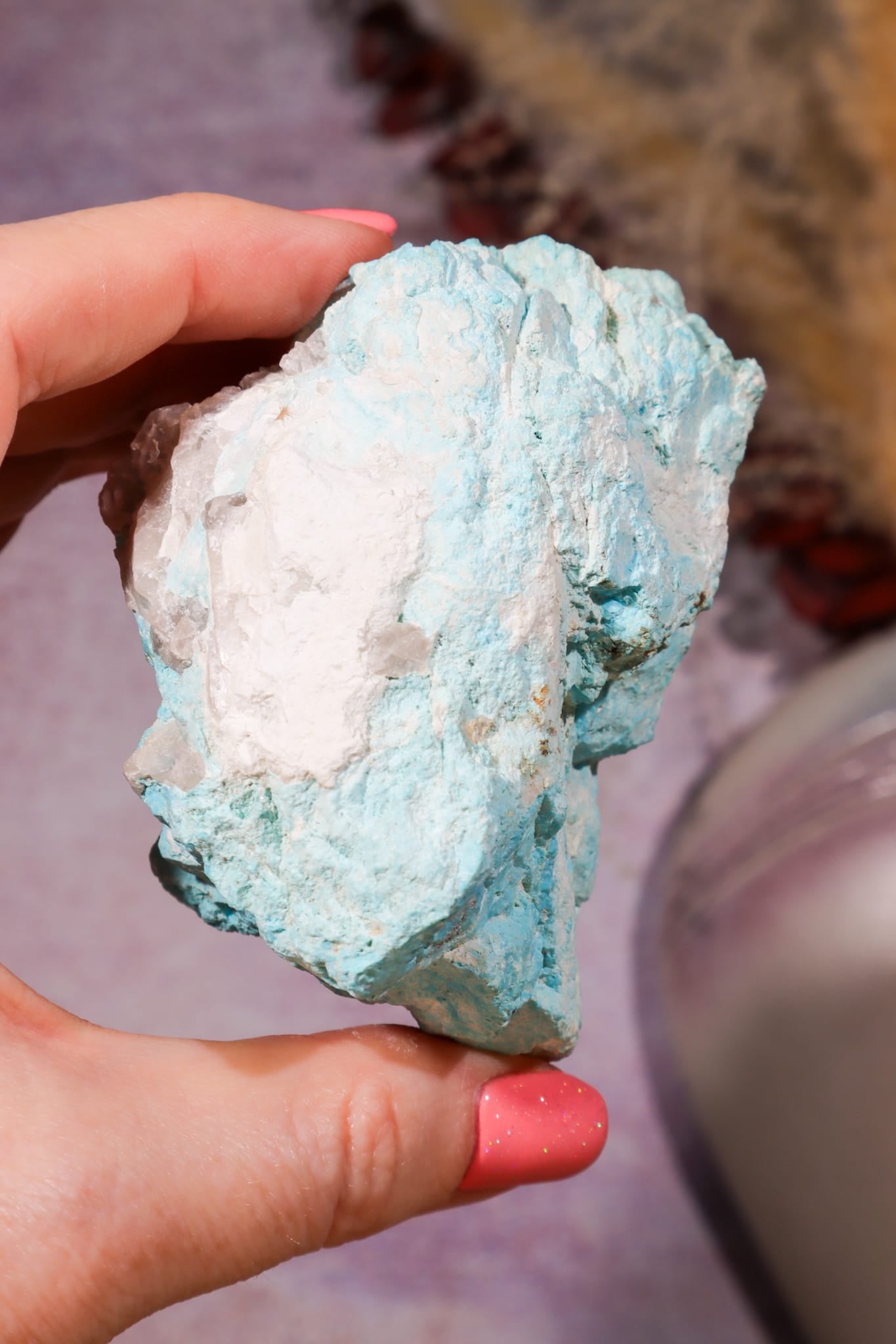 Turquoise Specimen - 6.7cm, Gunheath Pit, St Austell, Cornwall, UK, Sold as Seen Minerals Tali & Loz Crystals