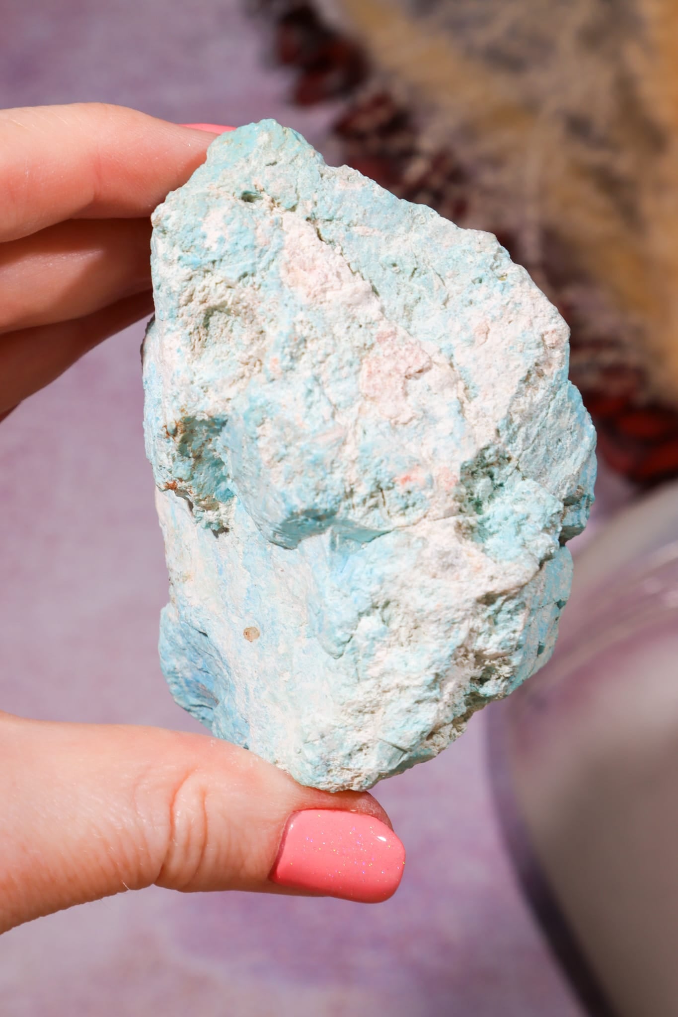Turquoise Specimen - 6.7cm, Gunheath Pit, St Austell, Cornwall, UK, Sold as Seen Minerals Tali & Loz Crystals