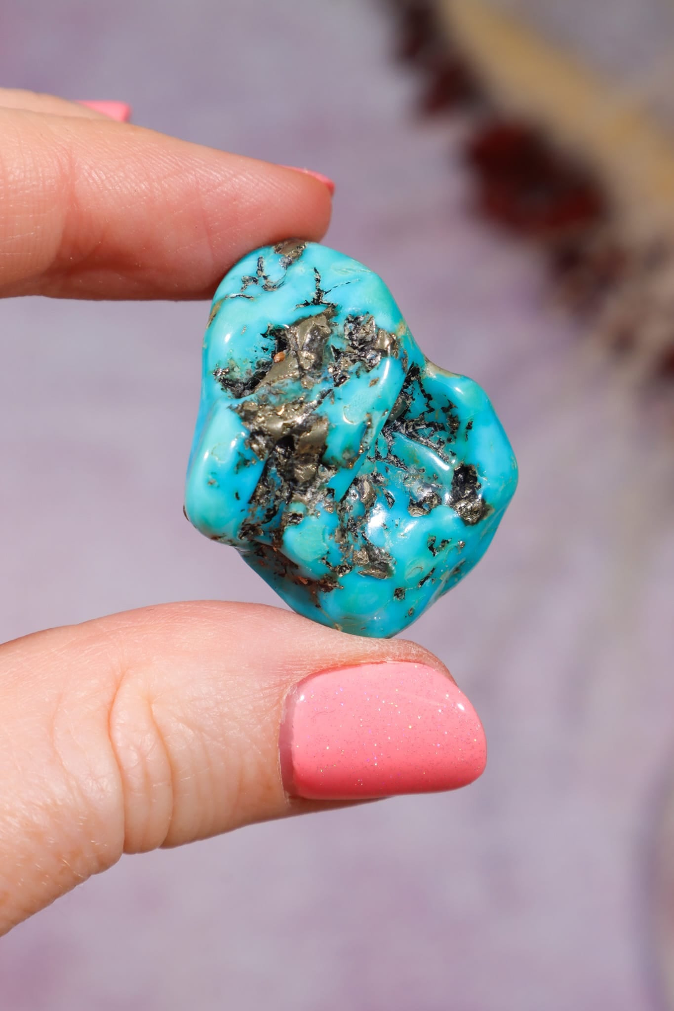 Turquoise with Pyrite 3.2cm | Morenci, Arizona, USA Freeform Tali & Loz