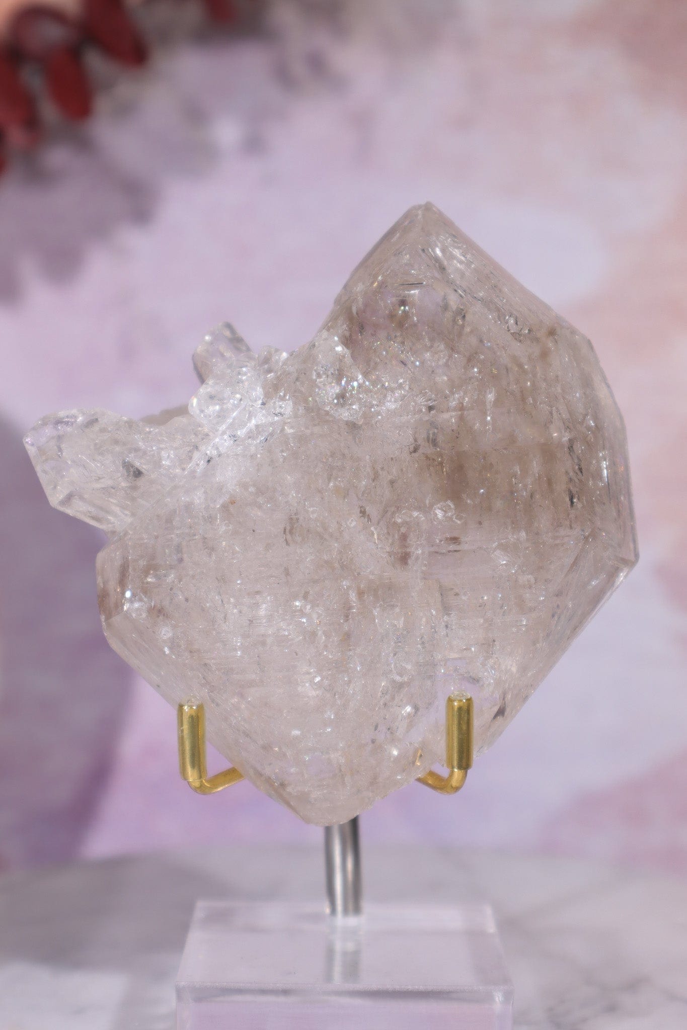 Twinned Fenster Quartz Specimen 9x8.5cm, Sold As Seen Clusters Tali & Loz Crystals