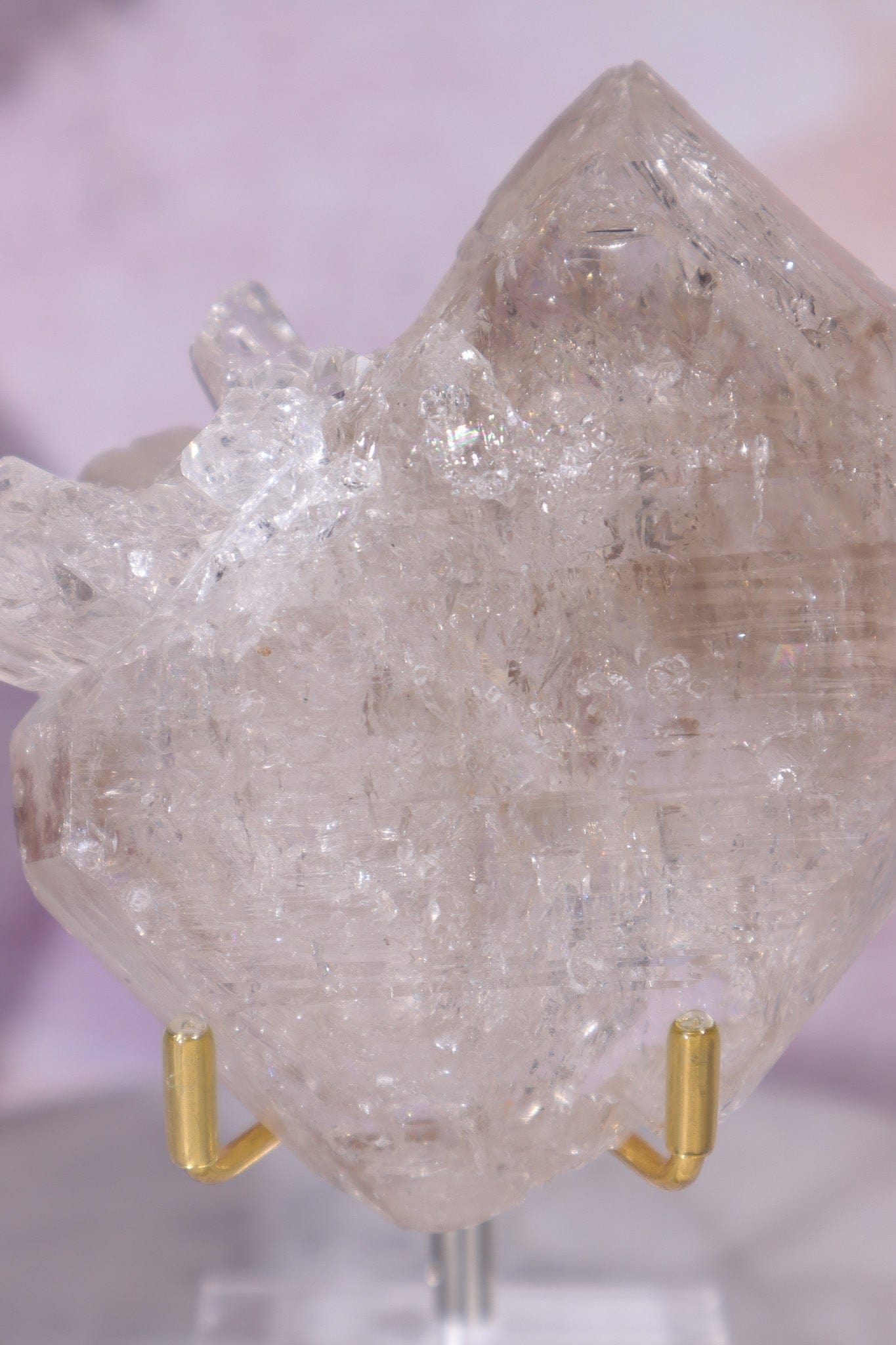 Twinned Fenster Quartz Specimen 9x8.5cm, Sold As Seen Clusters Tali & Loz Crystals