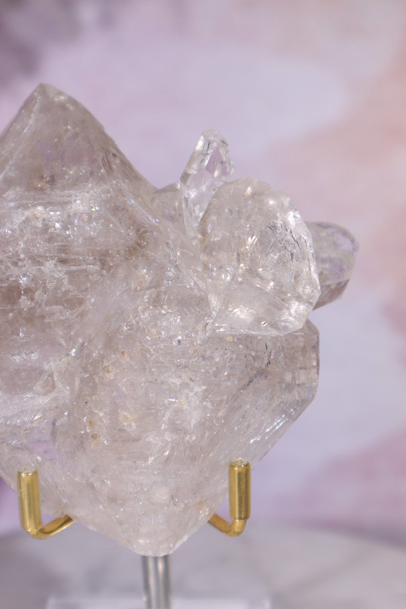 Twinned Fenster Quartz Specimen 9x8.5cm, Sold As Seen Clusters Tali & Loz Crystals