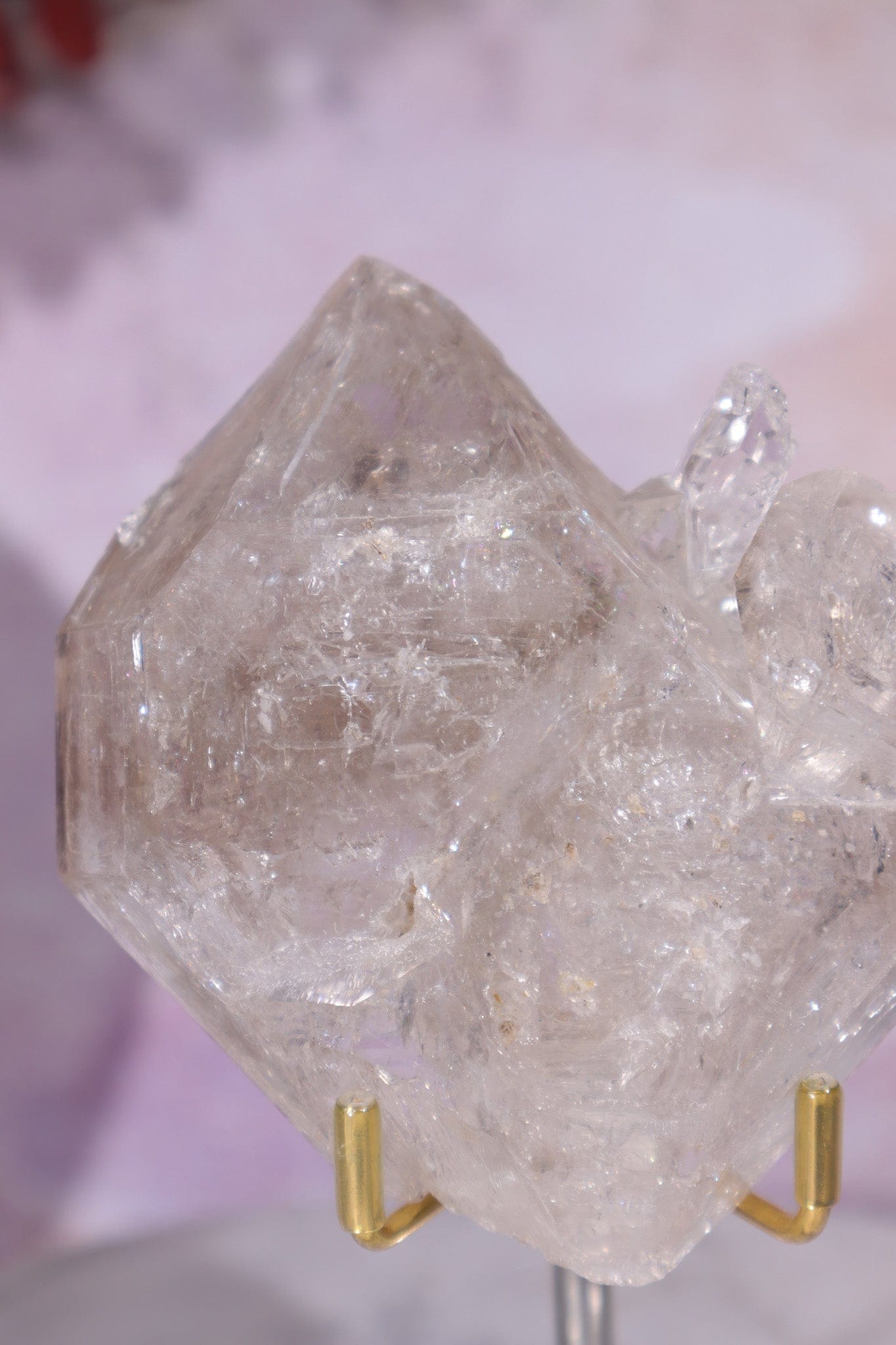 Twinned Fenster Quartz Specimen 9x8.5cm, Sold As Seen Clusters Tali & Loz Crystals