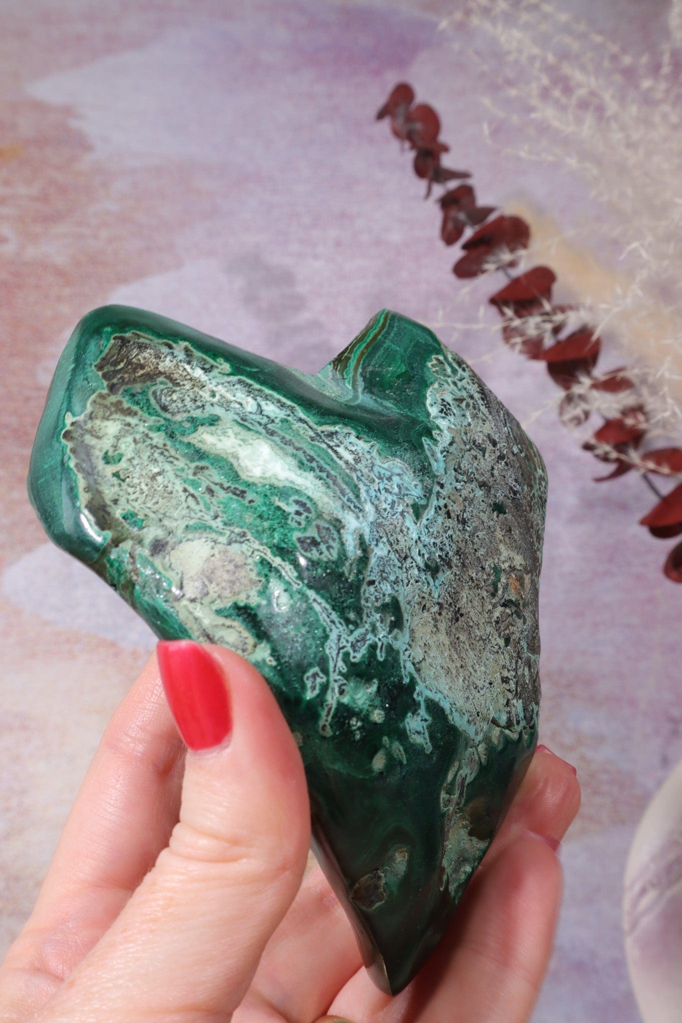 Unique Malachite Heart 12cm | Sold As Seen Hearts Tali & Loz