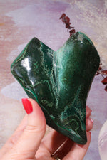Unique Malachite Heart 12cm | Sold As Seen Hearts Tali & Loz